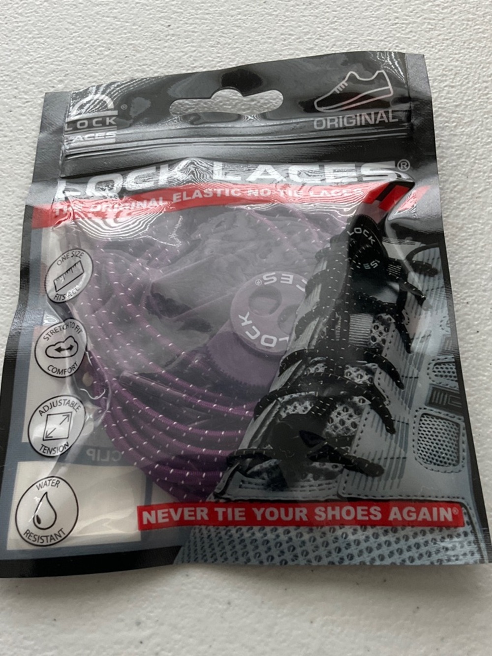 Lock Laces No-Tie Shoelaces - Purple